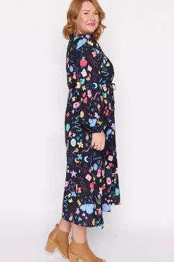 Lorraine Designs Casual Dresses | Midi Dresses*Marlene Meeting Minutes Long Sleeve Dress