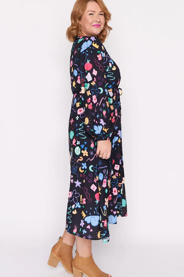 Lorraine Designs Casual Dresses | Midi Dresses*Marlene Meeting Minutes Long Sleeve Dress