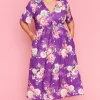 Lorraine Designs Casual Dresses | Fit & Flare Dresses*Marley Antique Purple Floral Dress