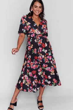 Lorraine Designs Casual Dresses | Bridesmaid Dresses*Marley Black Blossom Dress