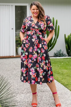 Lorraine Designs Casual Dresses | Bridesmaid Dresses*Marley Black Blossom Dress