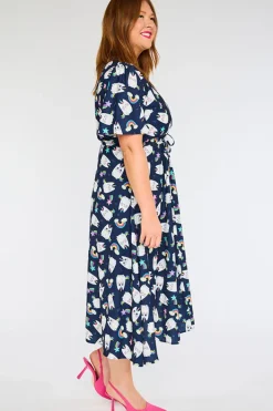 Lorraine Designs Casual Dresses | Fit & Flare Dresses*Marley Caticorns Navy Dress