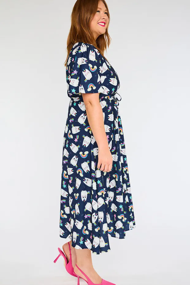 Lorraine Designs Casual Dresses | Fit & Flare Dresses*Marley Caticorns Navy Dress