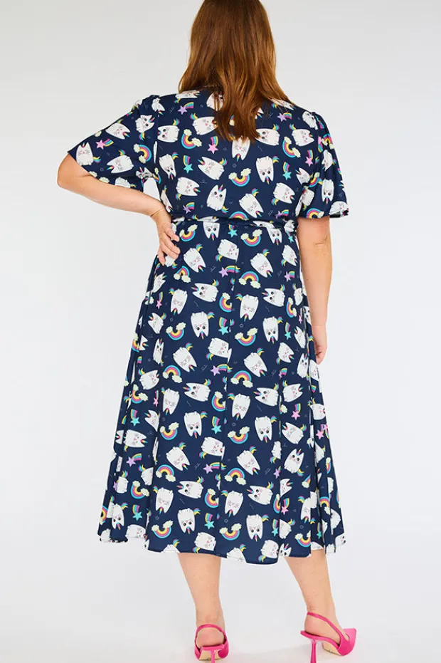 Lorraine Designs Casual Dresses | Fit & Flare Dresses*Marley Caticorns Navy Dress