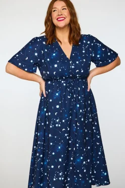 Lorraine Designs Casual Dresses | Fit & Flare Dresses*Marley Celestial Sky Dress