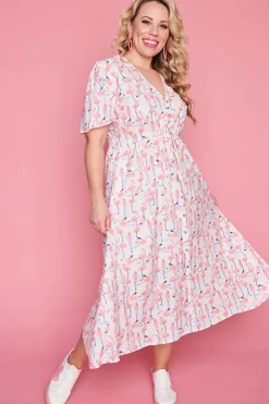 Lorraine Designs Casual Dresses | Fit & Flare Dresses*Marley Chatty Flamingo Dress
