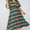 Lorraine Designs Fit & Flare Dresses | Midi Dresses*Marley Christmas Gnomes Dress