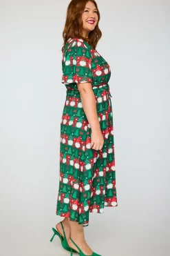 Lorraine Designs Fit & Flare Dresses | Midi Dresses*Marley Christmas Gnomes Dress