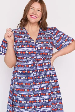 Lorraine Designs Casual Dresses | Fit & Flare Dresses*Marley Cotton Adoring Apples Dress