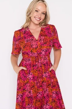 Lorraine Designs Casual Dresses | Fit & Flare Dresses*Marley Cotton Black Jasmine Dress