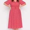 Lorraine Designs Casual Dresses | Fit & Flare Dresses*Marley Cotton Cherry Spot Dress