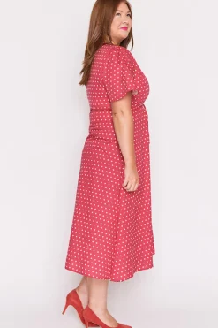 Lorraine Designs Casual Dresses | Fit & Flare Dresses*Marley Cotton Cherry Spot Dress