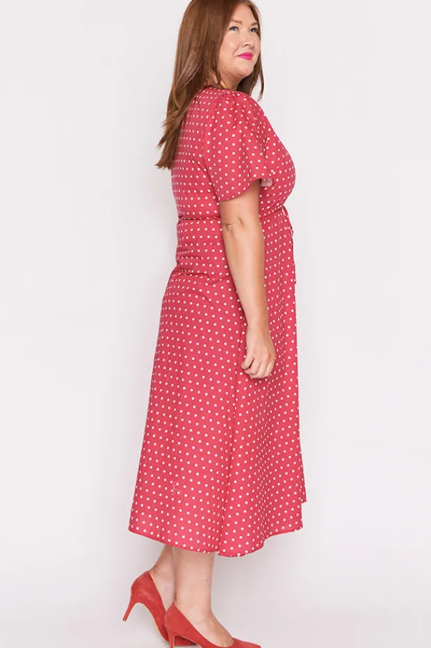 Lorraine Designs Casual Dresses | Fit & Flare Dresses*Marley Cotton Cherry Spot Dress