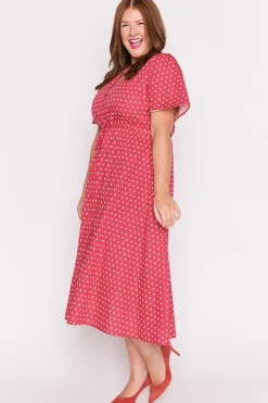Lorraine Designs Casual Dresses | Fit & Flare Dresses*Marley Cotton Cherry Spot Dress