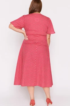 Lorraine Designs Casual Dresses | Fit & Flare Dresses*Marley Cotton Cherry Spot Dress