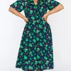 Lorraine Designs Casual Dresses | Fit & Flare Dresses*Marley Cotton Dino Christmas Dress