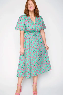 Lorraine Designs Casual Dresses | Fit & Flare Dresses*Marley Cotton Pink Petal Dress