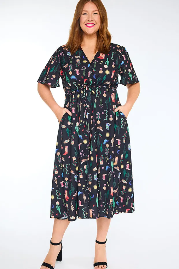 Lorraine Designs Casual Dresses | Fit & Flare Dresses*Marley Cowboy Like Me Dress