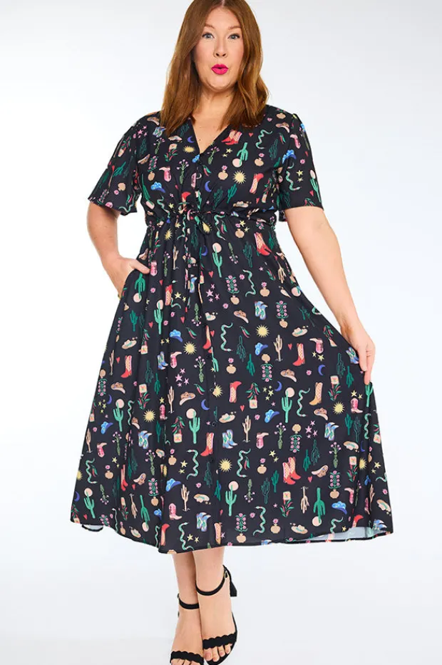 Lorraine Designs Casual Dresses | Fit & Flare Dresses*Marley Cowboy Like Me Dress