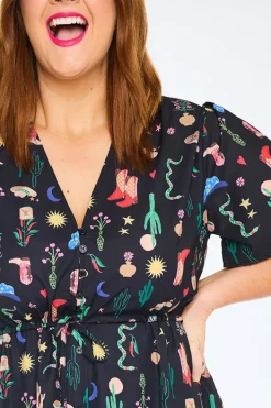 Lorraine Designs Casual Dresses | Fit & Flare Dresses*Marley Cowboy Like Me Dress