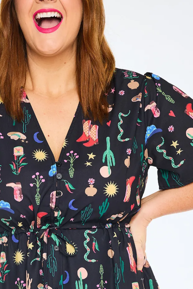 Lorraine Designs Casual Dresses | Fit & Flare Dresses*Marley Cowboy Like Me Dress