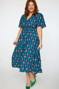 Lorraine Designs Casual Dresses | Fit & Flare Dresses*Marley Eucalyptus Buds Dress