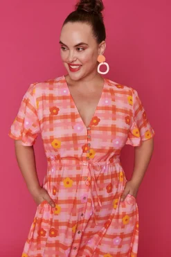Lorraine Designs Casual Dresses | Loose Dresses*Marley Floral Gingham Dress