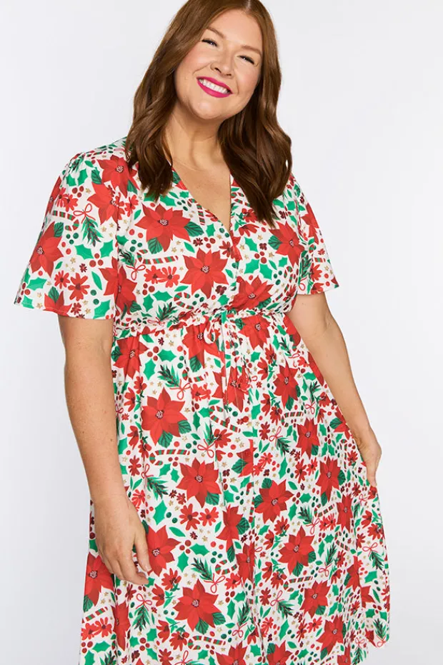 Lorraine Designs Casual Dresses | Fit & Flare Dresses*Marley Flowers Of Christmas Dress