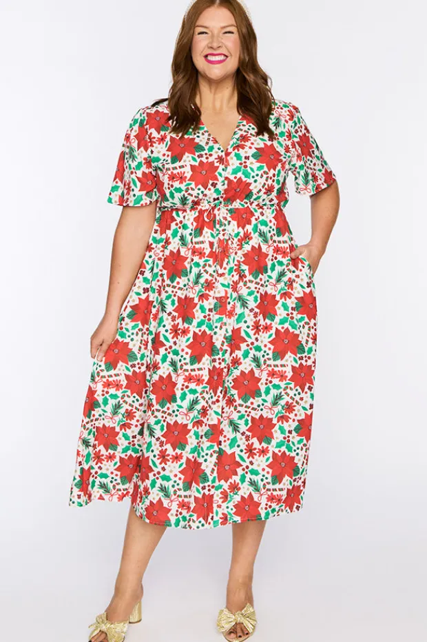 Lorraine Designs Casual Dresses | Fit & Flare Dresses*Marley Flowers Of Christmas Dress
