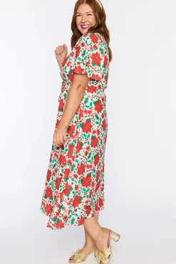 Lorraine Designs Casual Dresses | Fit & Flare Dresses*Marley Flowers Of Christmas Dress