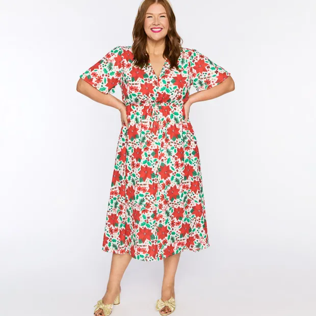 Lorraine Designs Casual Dresses | Fit & Flare Dresses*Marley Flowers Of Christmas Dress