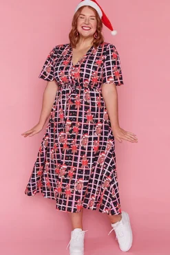 Lorraine Designs Casual Dresses | Fit & Flare Dresses*Marley Gingerbread Christmas Dress