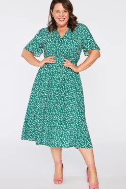 Lorraine Designs Casual Dresses | Fit & Flare Dresses*Marley Green Floral Dress