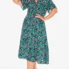Lorraine Designs Casual Dresses | Fit & Flare Dresses*Marley Green Leopard Dress