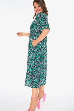 Lorraine Designs Casual Dresses | Fit & Flare Dresses*Marley Green Leopard Dress