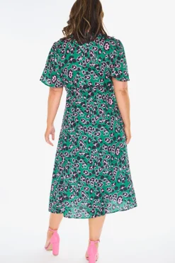 Lorraine Designs Casual Dresses | Fit & Flare Dresses*Marley Green Leopard Dress