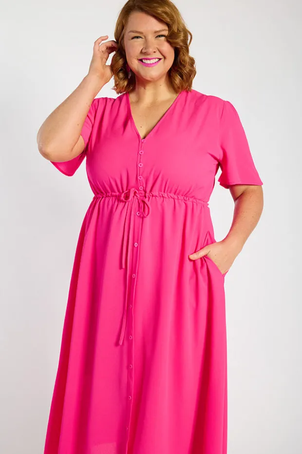 Lorraine Designs Casual Dresses | Fit & Flare Dresses*Marley Hot Pink Dress
