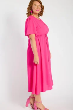 Lorraine Designs Casual Dresses | Fit & Flare Dresses*Marley Hot Pink Dress