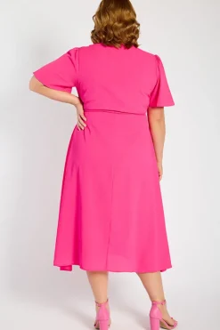 Lorraine Designs Casual Dresses | Fit & Flare Dresses*Marley Hot Pink Dress
