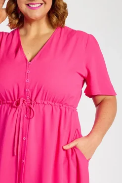Lorraine Designs Casual Dresses | Fit & Flare Dresses*Marley Hot Pink Dress