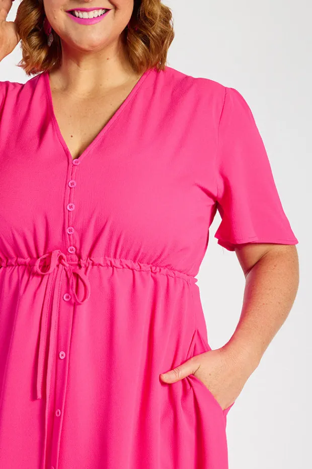 Lorraine Designs Casual Dresses | Fit & Flare Dresses*Marley Hot Pink Dress