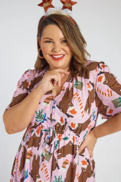 Lorraine Designs Casual Dresses | Fit & Flare Dresses*Marley Jolly Slothy Dress