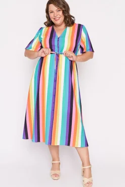 Lorraine Designs Casual Dresses | Midi Dresses*Marley Kelly Stripe Dress