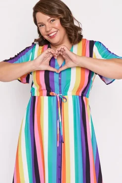 Lorraine Designs Casual Dresses | Midi Dresses*Marley Kelly Stripe Dress