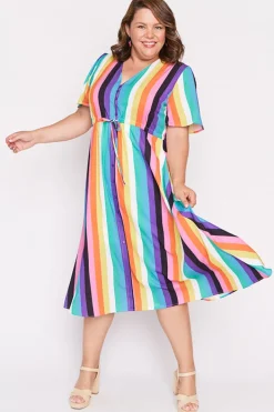 Lorraine Designs Casual Dresses | Midi Dresses*Marley Kelly Stripe Dress