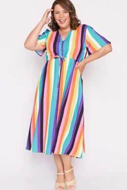 Lorraine Designs Casual Dresses | Midi Dresses*Marley Kelly Stripe Dress