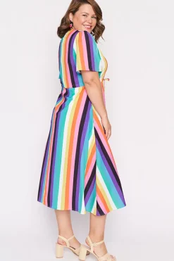 Lorraine Designs Casual Dresses | Midi Dresses*Marley Kelly Stripe Dress