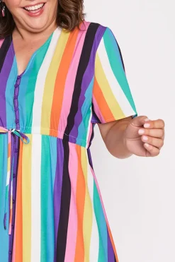Lorraine Designs Casual Dresses | Midi Dresses*Marley Kelly Stripe Dress