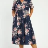 Lorraine Designs Midi Dresses | Casual Dresses*Marley Navy Floral Dress