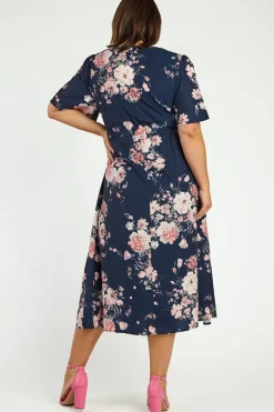Lorraine Designs Midi Dresses | Casual Dresses*Marley Navy Floral Dress